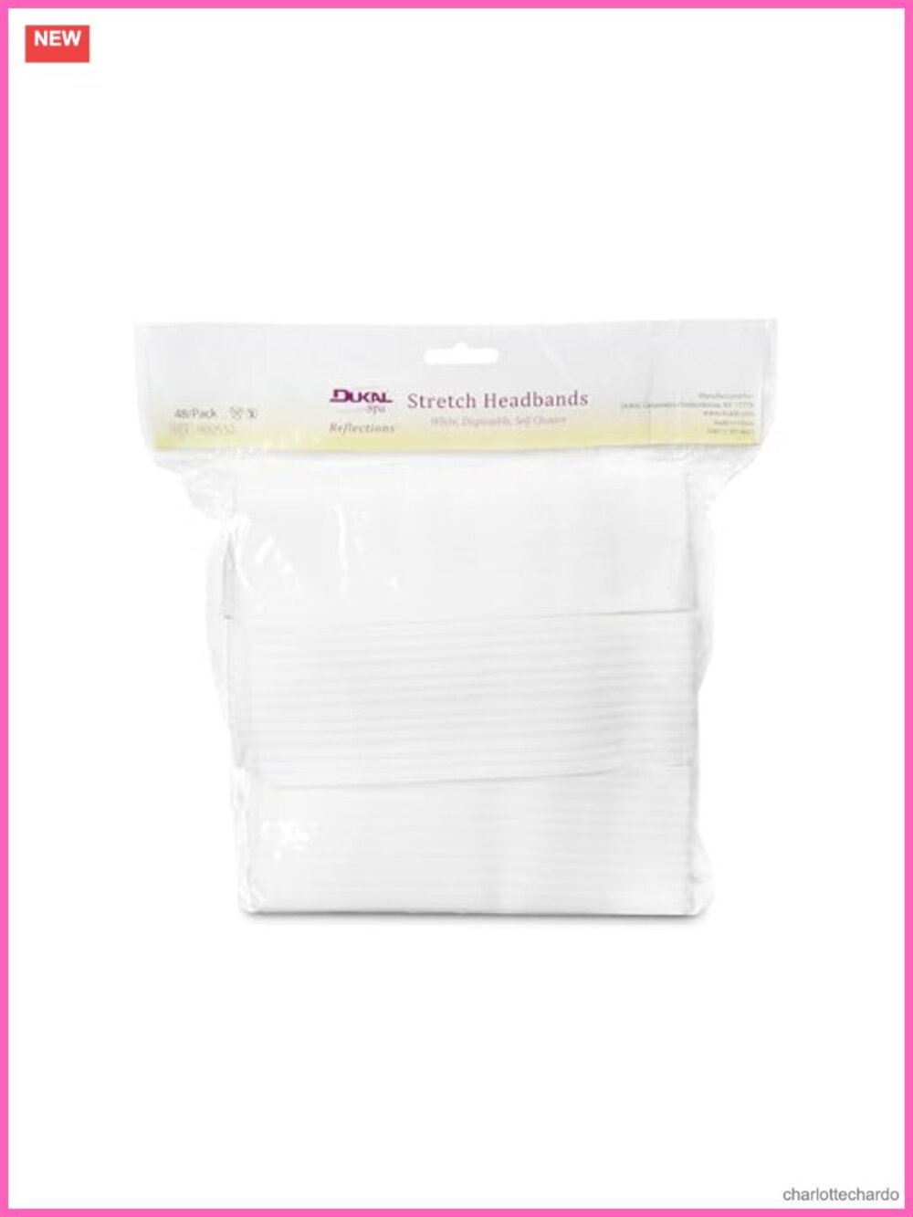 Disposable Stretchable Headband with Closure 48 Ct Elastic Hair Accessory